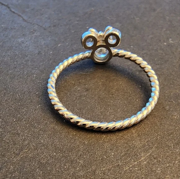 Minnie Mouse Braided Rose Gold Bow Size 8 925 Ring - Picture 9 of 9